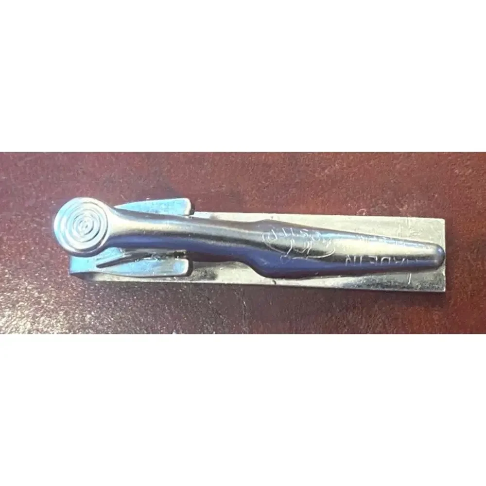 VTG Men's silver Tone Foster Tie Bar, Monogrammed WGR